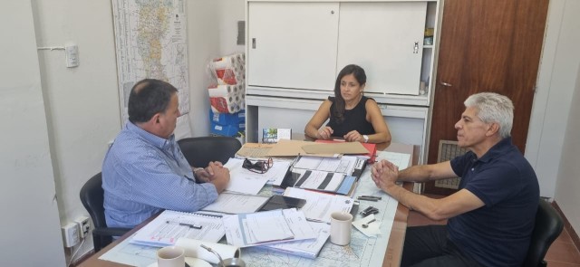 El Senador Baucero se reunió con los funcionarios en salud Marcela Fowler y Oscar Ponce