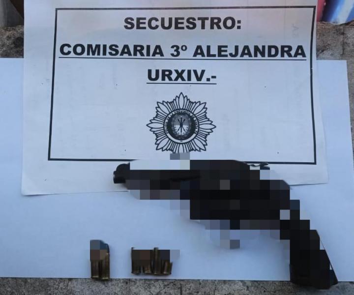 Alejandra: allanamiento y secuestro de arma de fuego en causa por amenazas