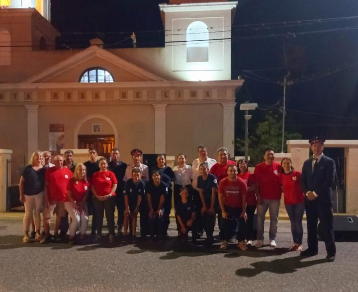 Santa Rosa: Natalia Galeano participó del Acto Aniversario de los Bomberos Voluntarios locales