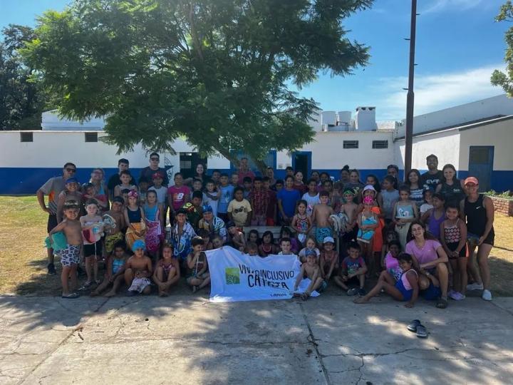 Cayastá: El Vivero Inclusivo local visitó a las niñas y niños de la Colonia de Vacaciones del Club Alianza Costera