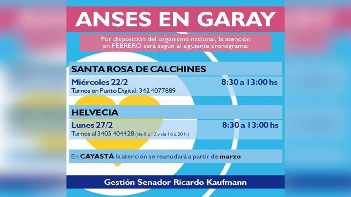 Garay: Se reanudan los Operativos de Atención de ANSES para el departamento