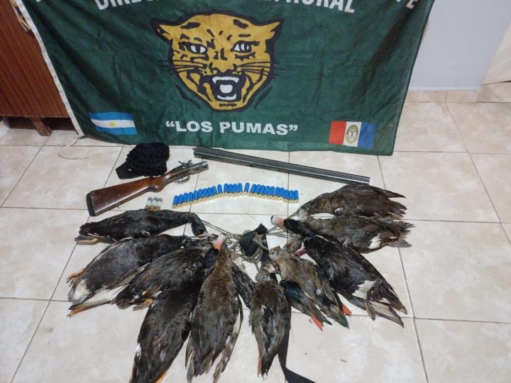 San Javier: cazaba patos con una escopeta sin papeles