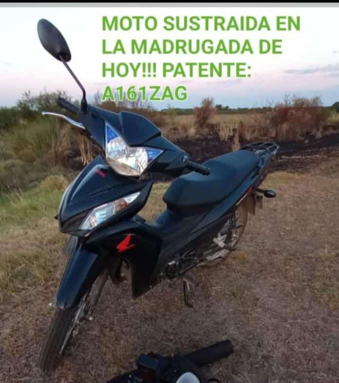 San Javier: esta madrugada se robaron una moto  