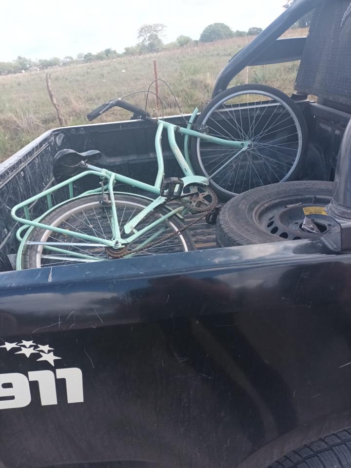 La policía de San Javier recuperó otra bicicleta que robaron del centro cortando el candado