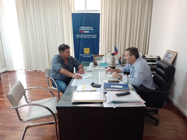 Saladero: El Presidente Comunal se reunió con el Administrador de Vialidad Provincial