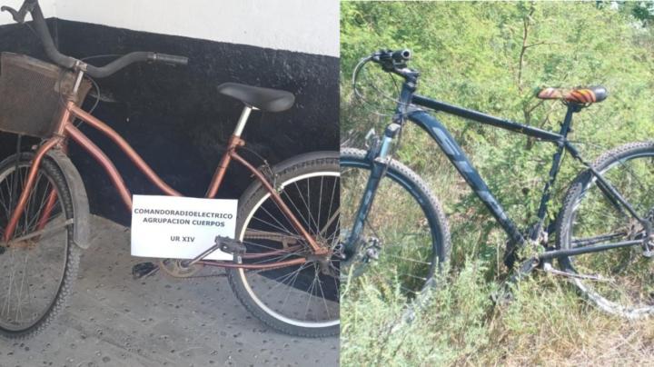 San Javier: el Comando Radioeléctrico encontró dos bicicletas que habían sido robadas en las últimas horas 