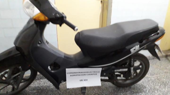 La policía de San Javier recuperó rápidamente una moto robada en zona oeste