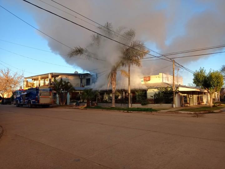 Incendio en una propiedad céntrica de San Javier 