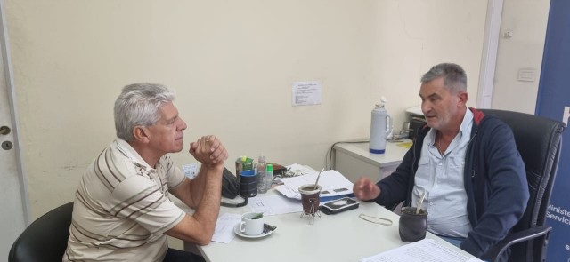 El Senador Baucero se reunió con el Director Provincial de Localización y Adquisición de Tierras