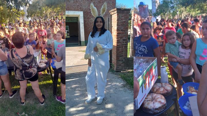 Saladero: La Comuna realizó Festejos Pascuales con huevos de chocolate, churros y torta para los niños de la localidad