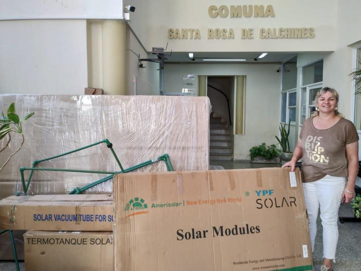 Santa Rosa de Calchines: nueva estación fotovoltaica para la Ecoplaza de Paraje Los Zapallos