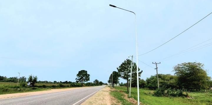 San Javier tendrá casi 3 kilómetros nuevos de iluminación LED en ruta N°1