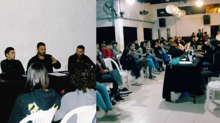 San Javier: Norberto Ruscitti se reunió con un amplio grupo de jóvenes locales