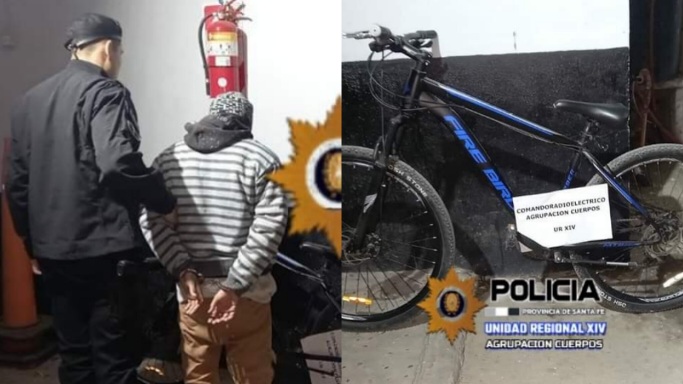 San Javier: se robaba una bicicleta, lo descubrieron y terminó en la policía 