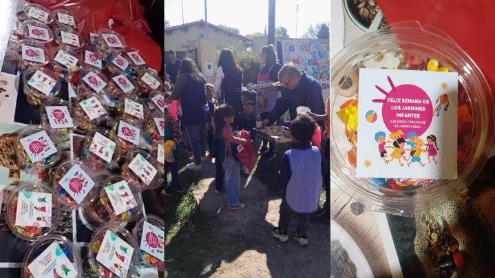 Saladero: Actividades por el la semana de jardines de infantes y maestras jardineras