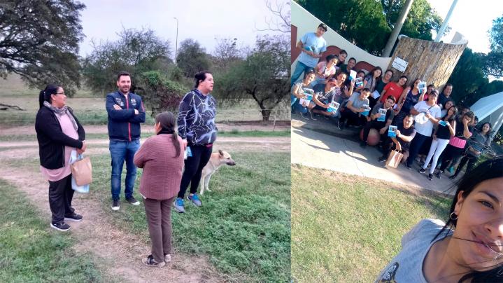 Romang: Norberto Ruscitti visitó a vecinos de la localidad