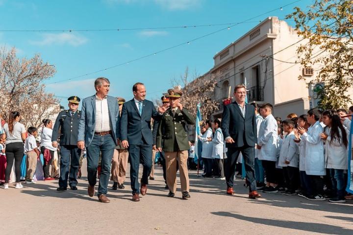 El Diputado Bastia y el Senador Borla presentes en el Aniversario N°155 de la ciudad de San Justo.