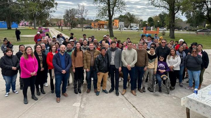 El Diputado Bastia y el Senador Borla recorrieron el Departamento junto a Maxi Pullaro