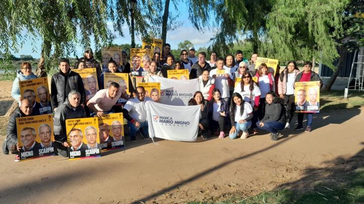 Avanza a pleno la campaña de Mario Migno en el departamento San Javier