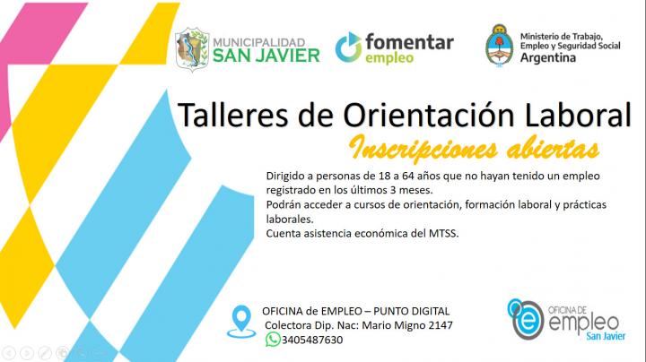 San Javier: inscripciones abiertas para el programa “Fomentar Empleo”