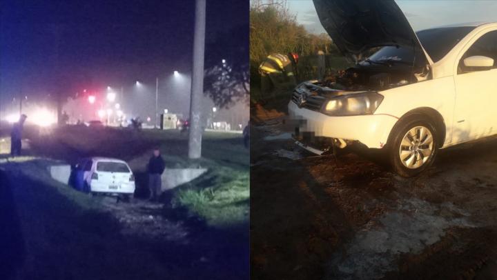 San Javier: dos hechos infortunados dejaron daños materiales en vehículos