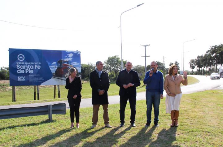 El Gobernador inauguró la repavimentación del tramo de la Ruta N°1 entre Helvecia y Cayastá
