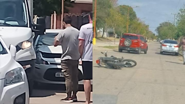 Dos accidentes de tránsito ocurrieron en el centro de San Javier 