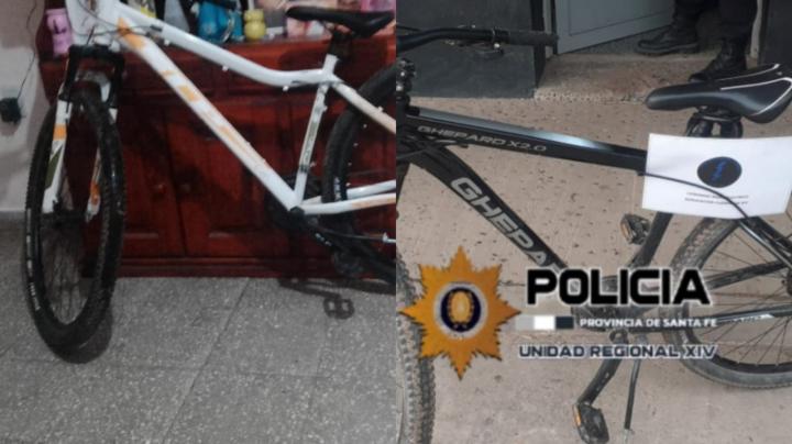 Un sujeto se robó dos bicicletas deportivas y fueron recuperadas en Colonia Francesa 
