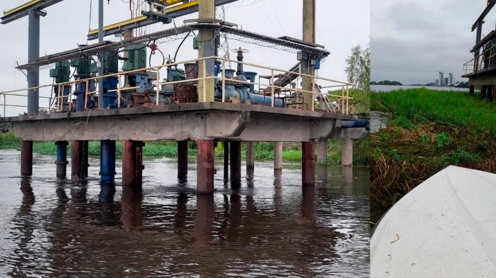 Pese a la infraestructura, Aguas Santafesinas también tiene problemas con camalotes