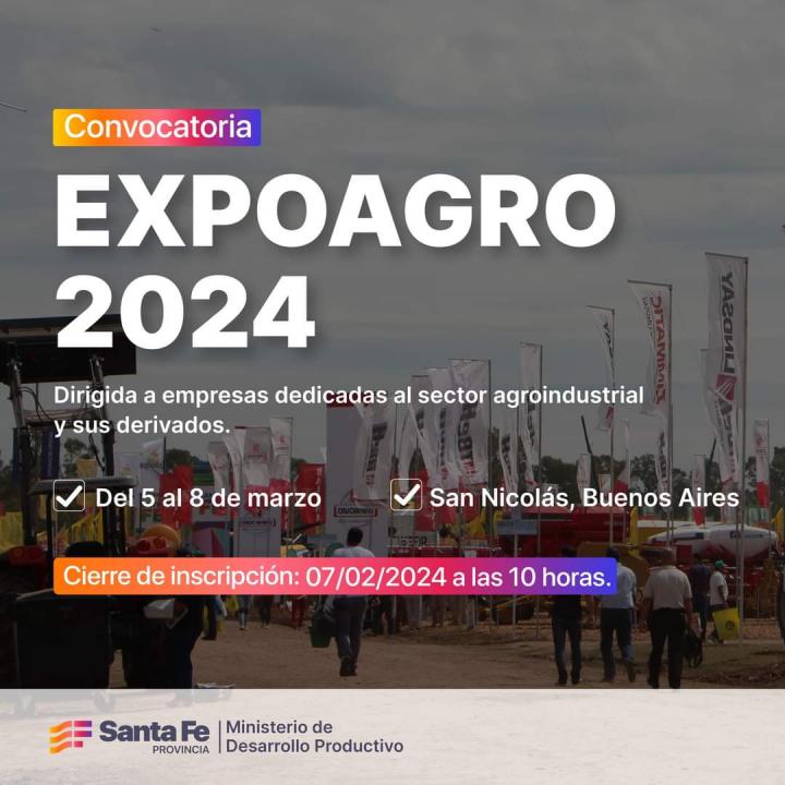 Convocatoria a Expoagro 2024
