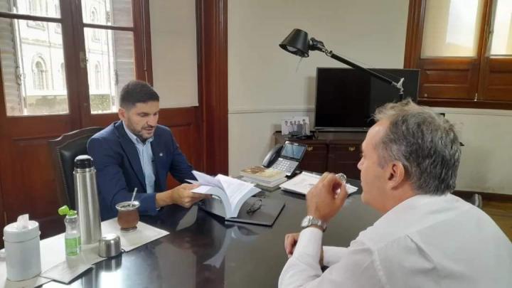 Cayasta: Edgardo Berli se reunió con el Gobernador Maximiliano Pullaro