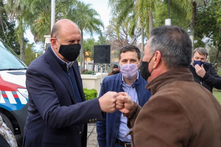 Marelli  acompañó al Gobernador Omar Perotti en su visita a Romang