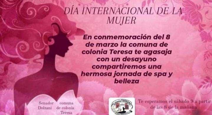 Colonia Teresa: Actividades para mujeres en conmemoración del 