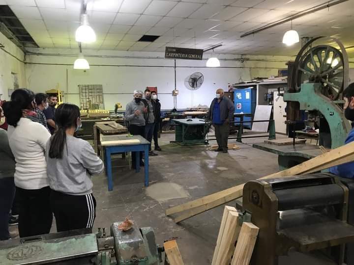 Se comenzó a cursar el taller de carpintería en San Javier