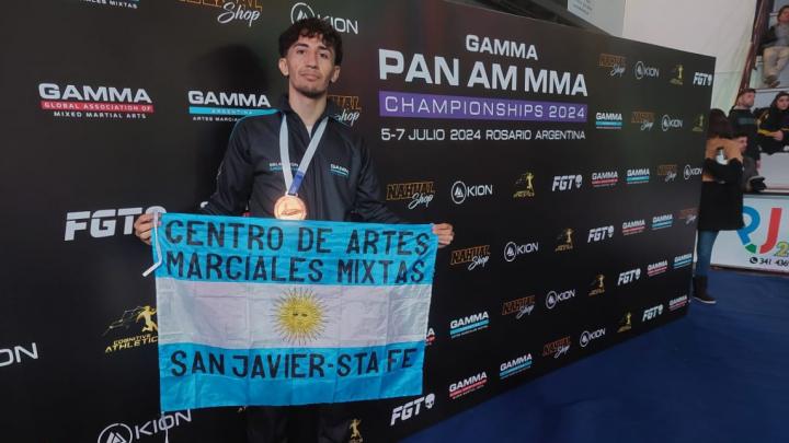 Martin Lubo subió al podio en el Panamericano de Artes Marciales Mixtas 