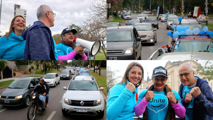 Betina Florito y Locomotora Oliveras cerraron la campaña en Santa Fe con una gran caravana