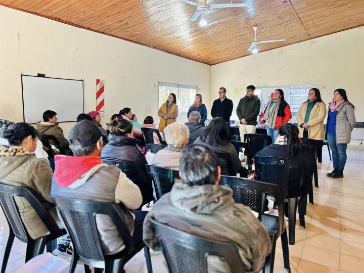 La Ministra Victoria Tejeda acompañó al área social y técnica de la Comuna de Santa Rosa de Calchines 