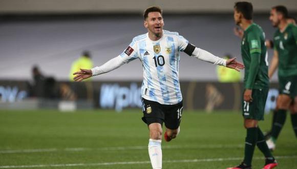 Con tres goles de Messi, Argentina le ganó 3-0 a Bolivia