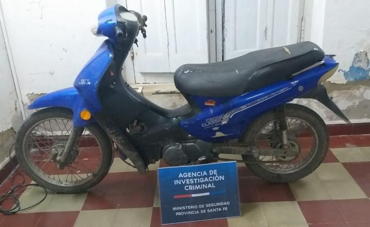 La AIC San Javier recuperó la moto que robaron en barrio San Antonio 