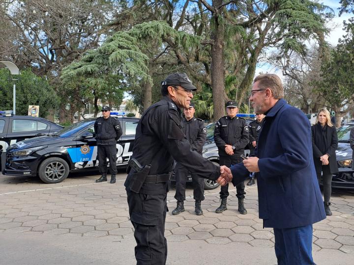 San Justo: siete móviles policiales nuevos para el departamento 