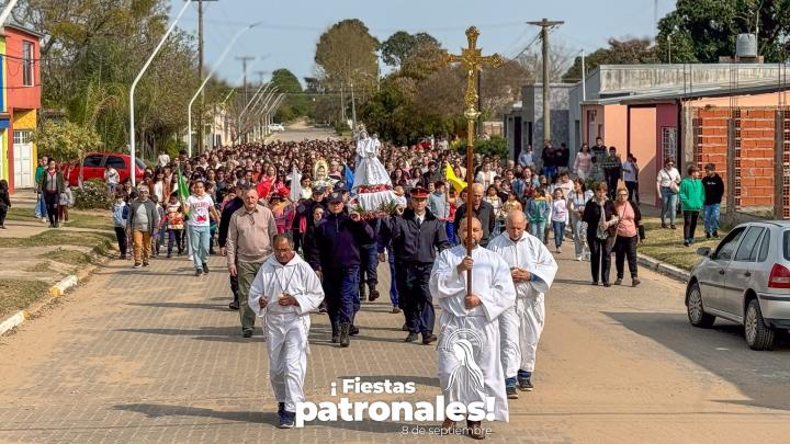 Celebración de la fiesta patronal en honor a la Natividad de la Virgen en Cayastá 