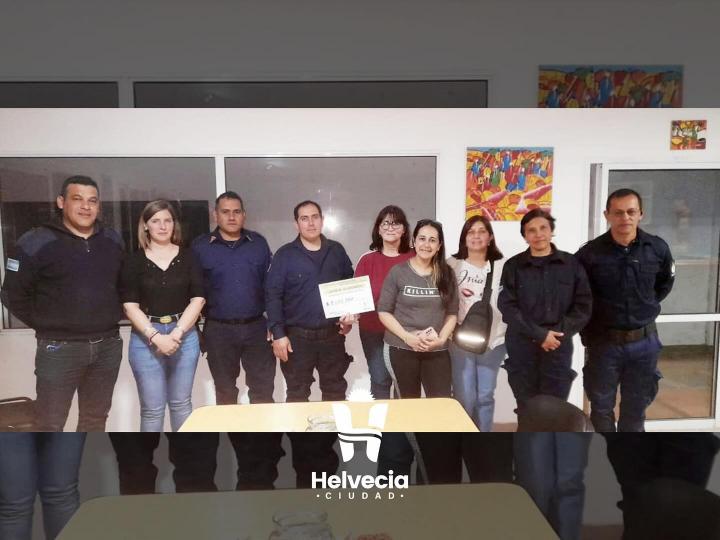 El gobierno comunal de Helvecia junto a los Bomberos Voluntarios 