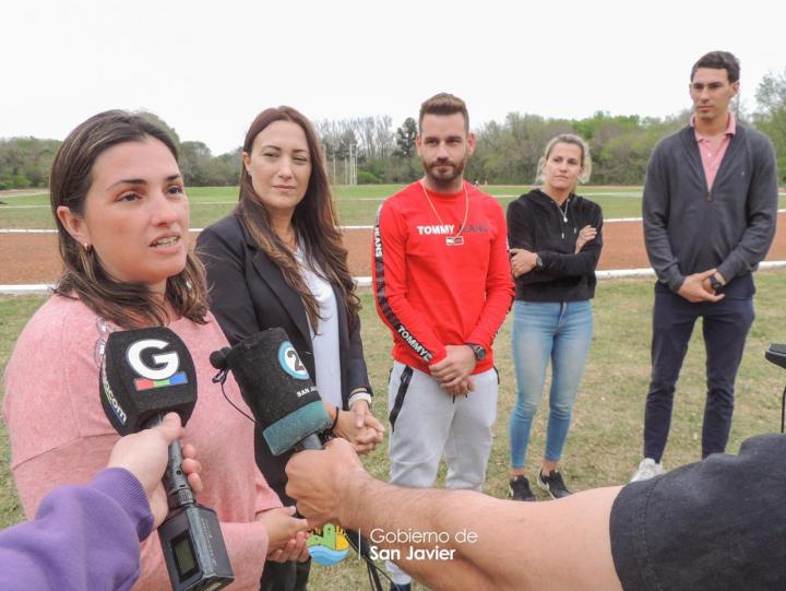 Visita de la la Secretaria de Deportes de la provincia Flavia Padin