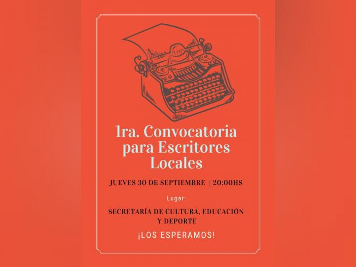 Invitación para el primer encuentro de escritores sanjavierinos 