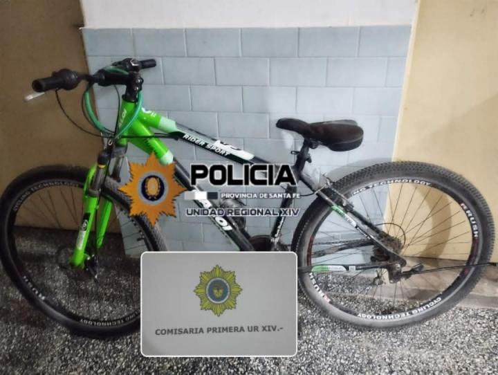 San Javier: dos menores robaron una bicicleta y la habían escondido en un descampado 