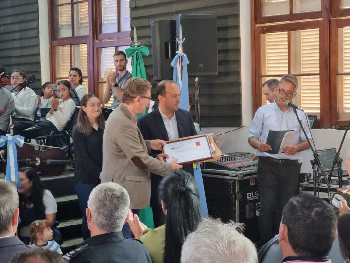 Borla presente en los festejos por un nuevo aniversario de la fundación de San Justo 
