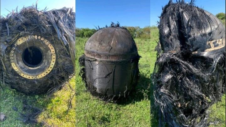 Misterio en Chaco: hallaron un gran objeto metálico en un campo y aseguran que cayó del cielo