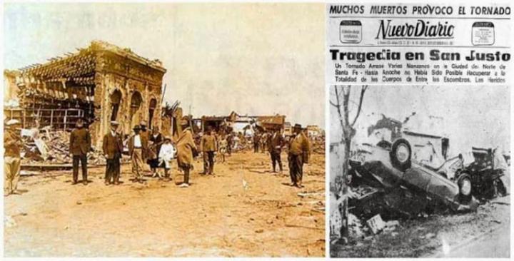 A 53 años del tornado más grande de Sudamérica: arrasó con San Justo y dejó 63 muertos